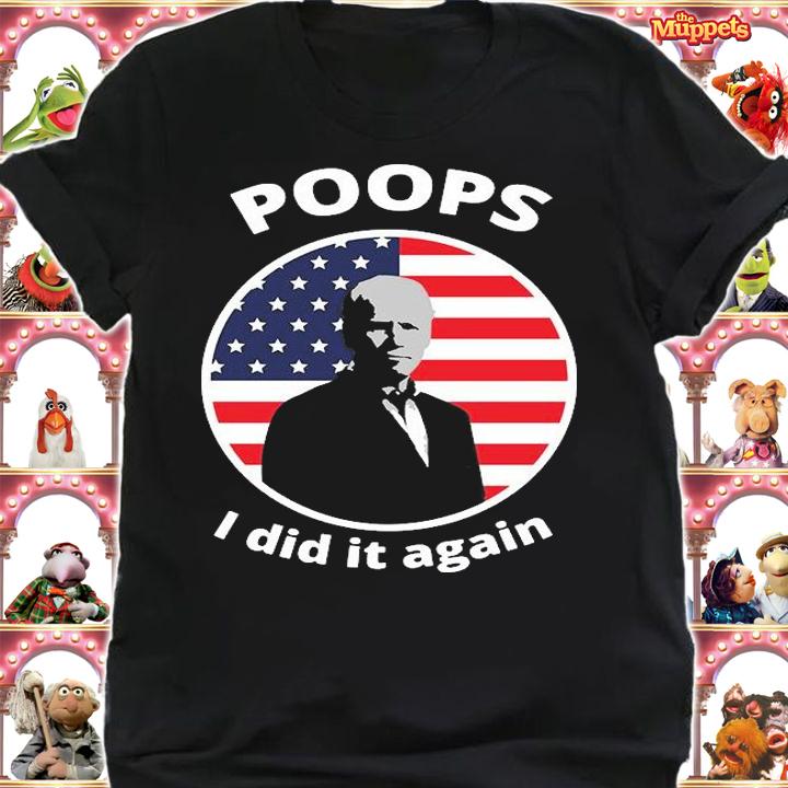 Poops I Did It Again Biden US Flag Impeach Biden T-Shirt t-shirt shirt