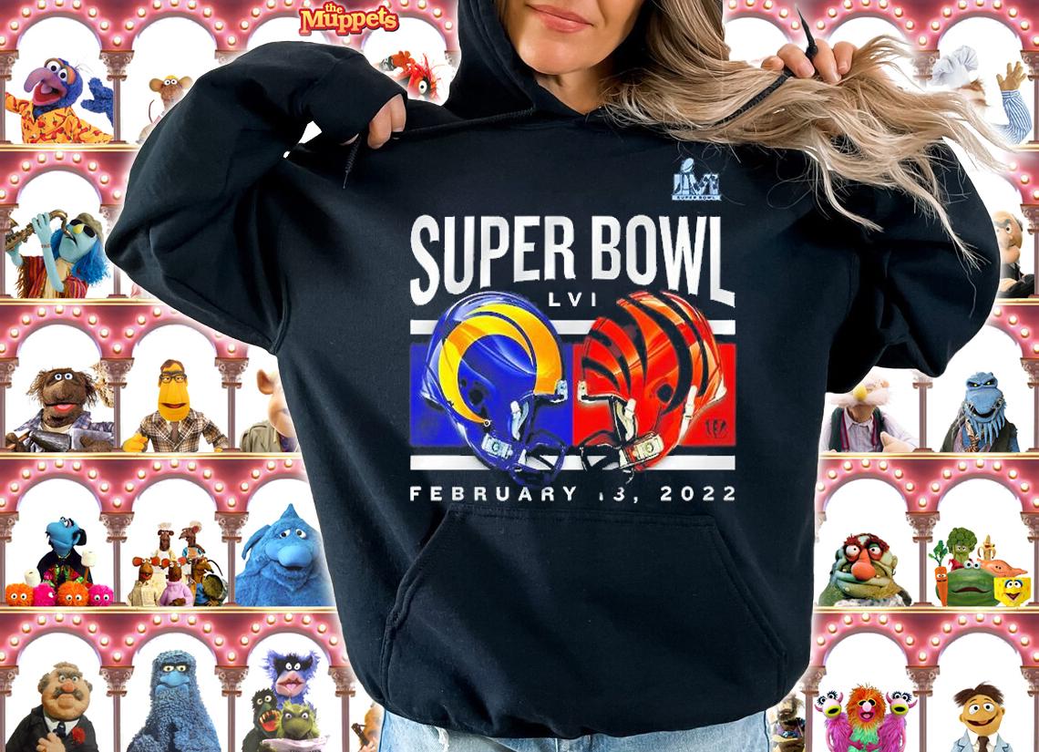 Cincinnati Bengals vs. Los Angeles Rams Super Bowl LVI Matchup Big & Tall Dueling T-Shirt t-shirt hoodie