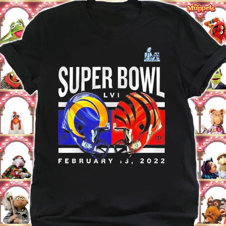 Cincinnati Bengals vs. Los Angeles Rams Super Bowl LVI Matchup Big & Tall Dueling T-Shirt t-shirt shirt