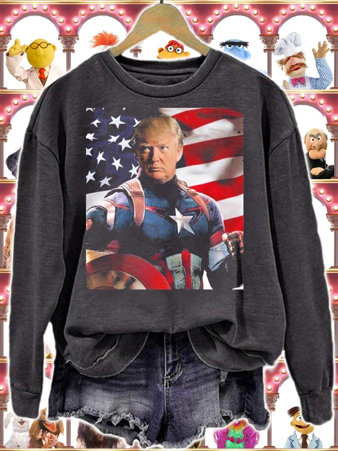 Donald Trump Funny Captain America T-Shirt t-shirt sweatshirt