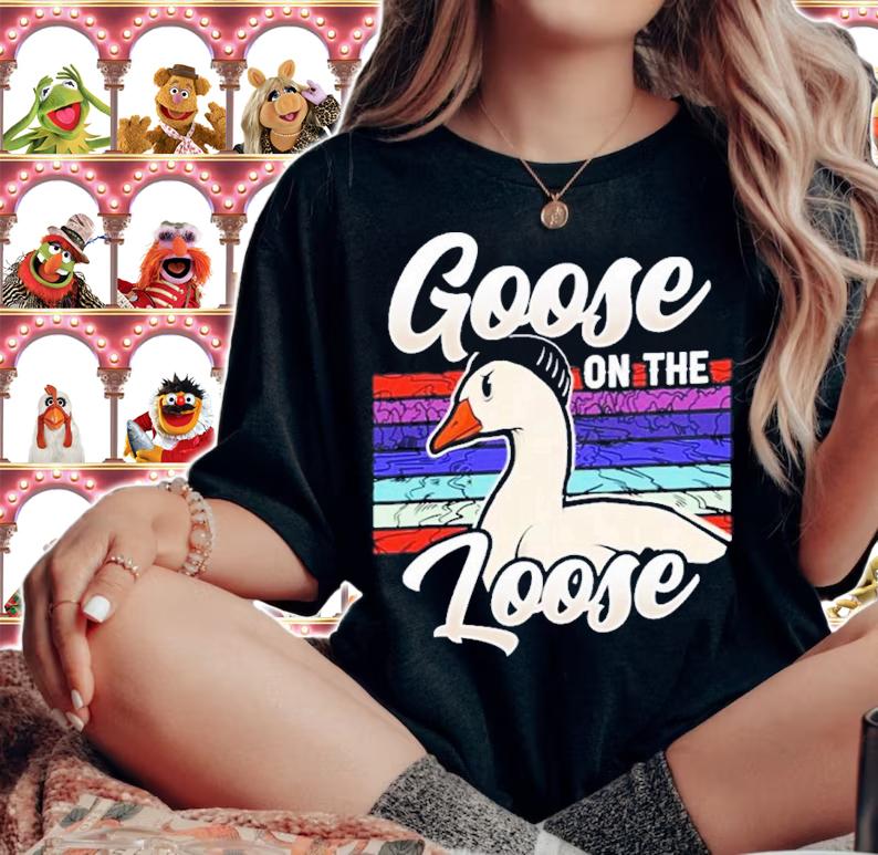 Goose On The Loose Animal Geese Shirt t-shirt woman shirt