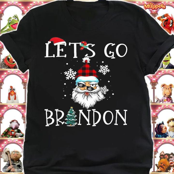 Merry Christmas Let's Go Brandon Santa Claus Funny Christmas Anti Biden T-Shirt t-shirt shirt