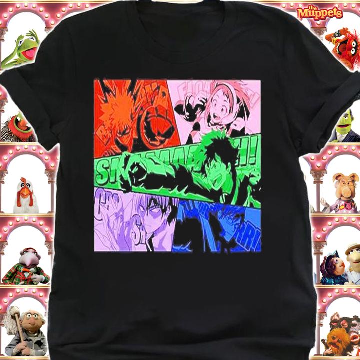 My Hero Academia  Cast Action Manga T-Shirt t-shirt shirt