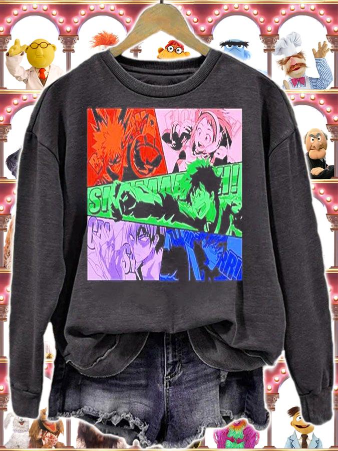 My Hero Academia  Cast Action Manga T-Shirt t-shirt sweatshirt