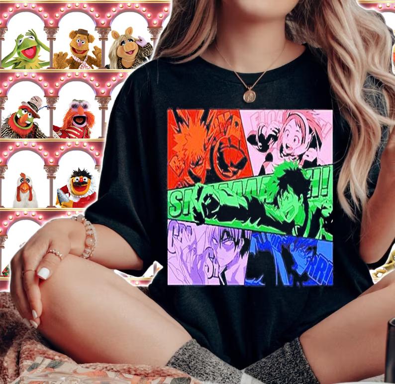 My Hero Academia  Cast Action Manga T-Shirt t-shirt woman shirt