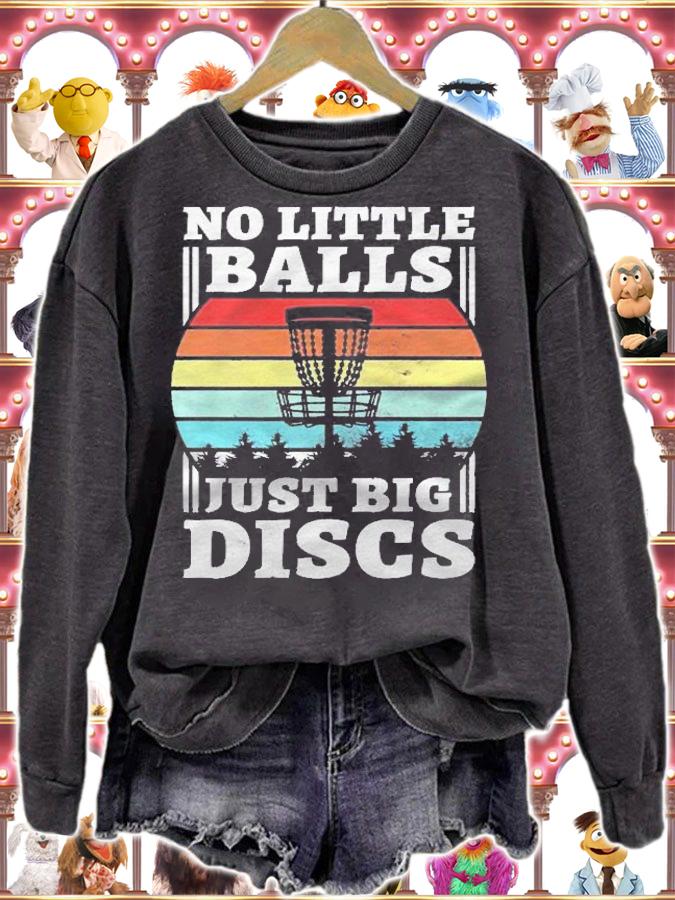 No Little Balls Just Big Discs Funny Disc Golf Premium Shirt t-shirt