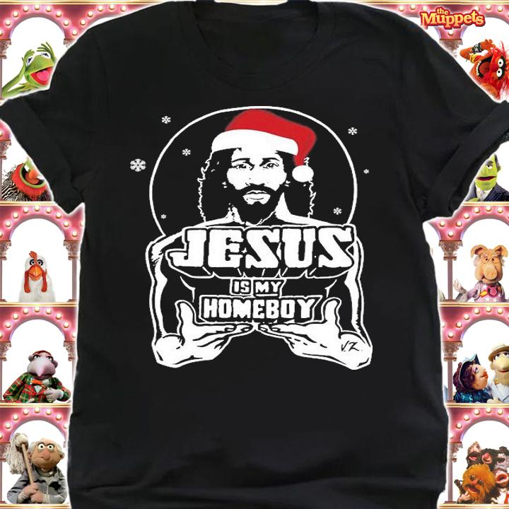 Original Official Christmas Jesus Is My Homeboy Santa T-Shirt t-shirt