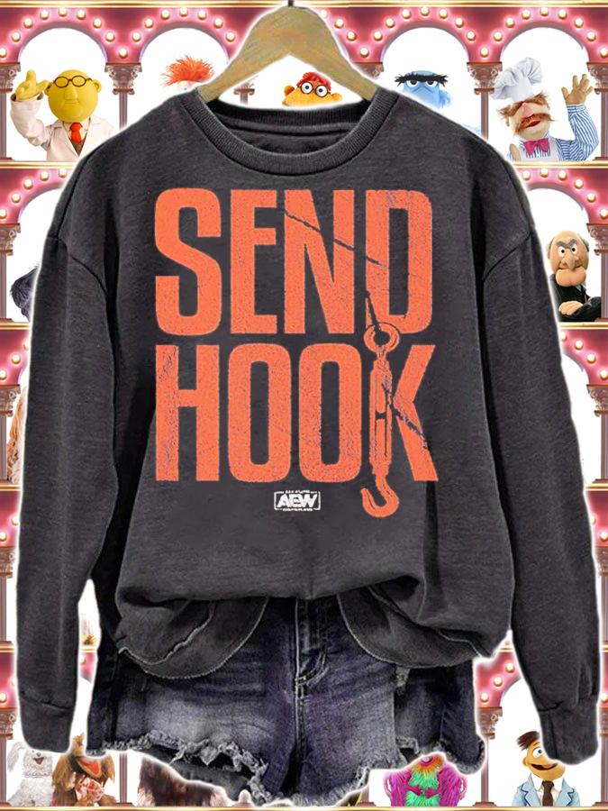 Send Hook AEW Shirt t-shirt