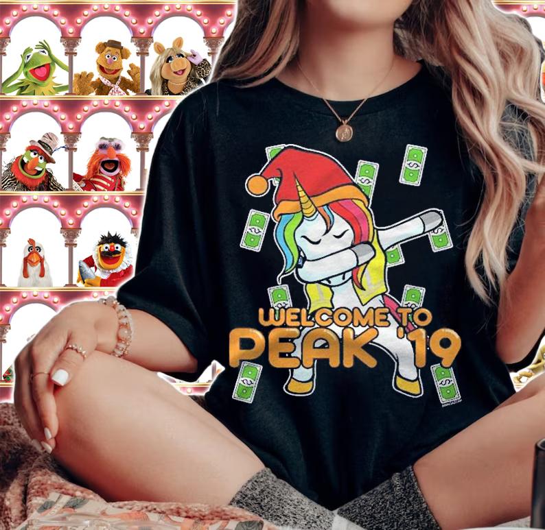 Welcome To Peak 19 Dabbing Unicorn Swagazon Peak 2019 Cash Shirt t-shirt woman shirt