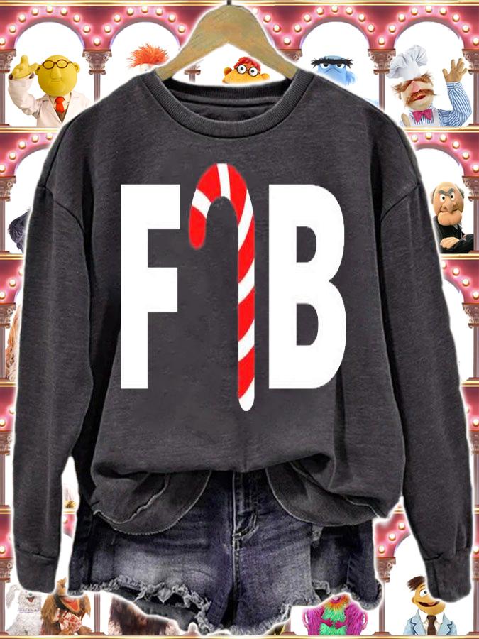 FJB Candy Cane Happy Christmas T-Shirt t-shirt sweatshirt