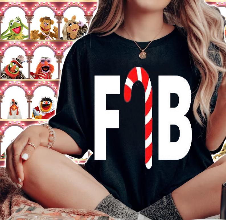 FJB Candy Cane Happy Christmas T-Shirt t-shirt woman shirt