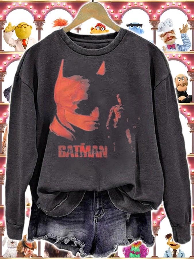 The Batman red Hero portrait T-shirt t-shirt sweatshirt