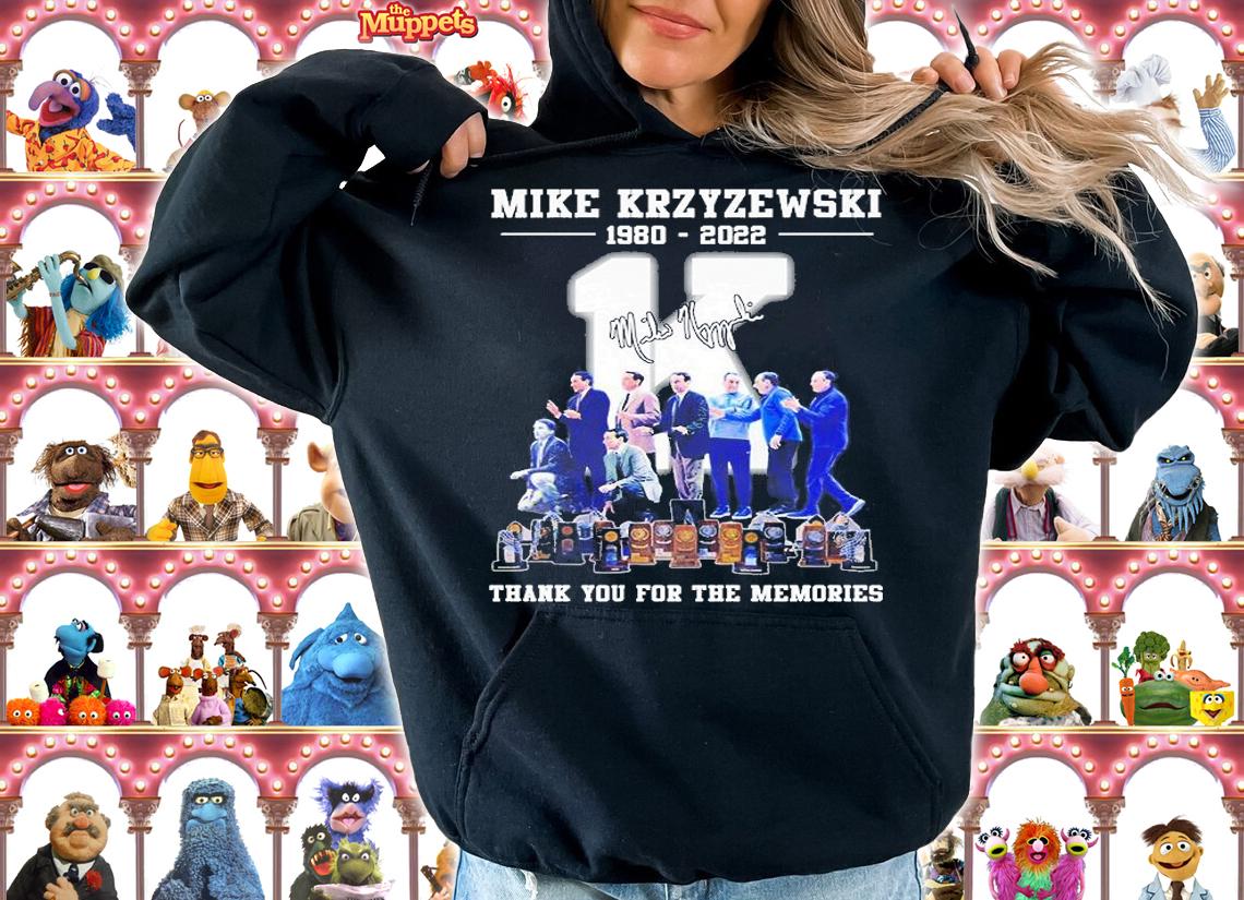 Mike Krzyzewski 1980 2022 Signature Thank You For The Memories T-Shirt t-shirt