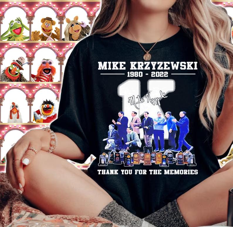 Mike Krzyzewski 1980 2022 Signature Thank You For The Memories T-Shirt t-shirt