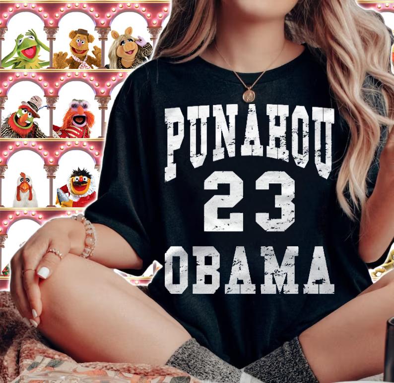 Obama 23 Punahou High School Hawaii Basketball Democratic Shirt t-shirt woman shirt