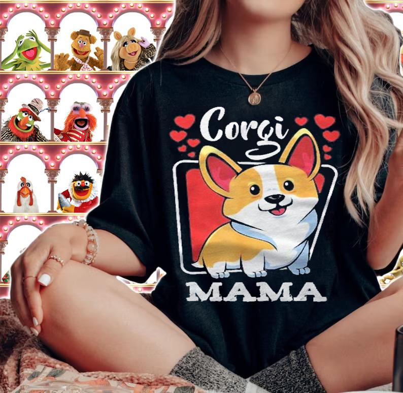 Pembroke Welsh Corgi Mama Puppy Dog Mom Pets Animals Lover Shirt t-shirt woman shirt