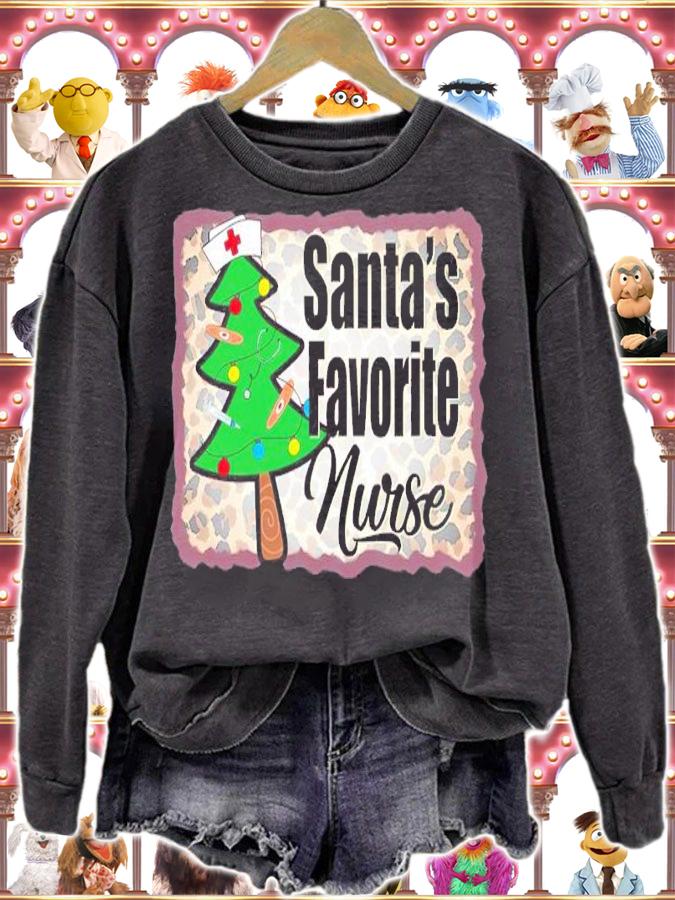 Santa's Favorite Nurse Christmas Shirt t-shirt