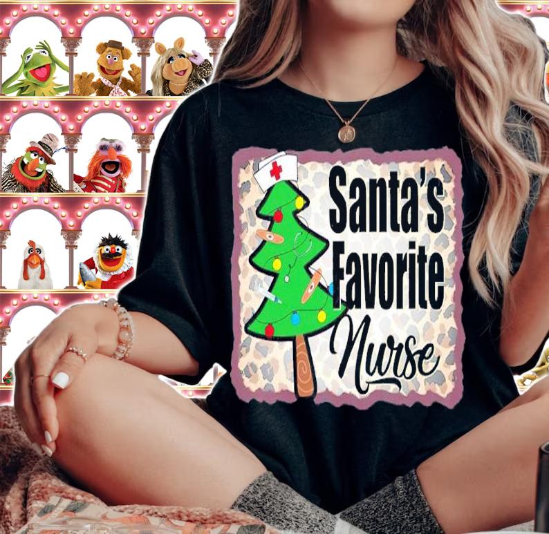 Santa's Favorite Nurse Christmas Shirt t-shirt