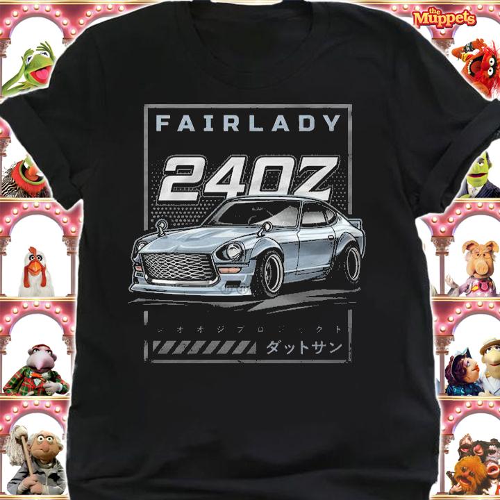 Vintage Car Fairlady 240Z Grey Blue T-shirt t-shirt