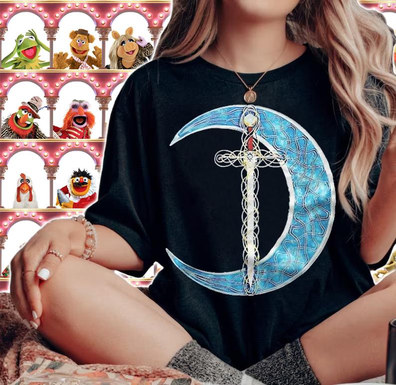 Fantasy Moon and Celtic Sword T-shirt t-shirt