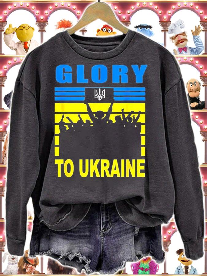 Glory To Ukraine I Stand With Ukraine Ukrainian Freedom Free Ukraine T-Shirt t-shirt sweatshirt
