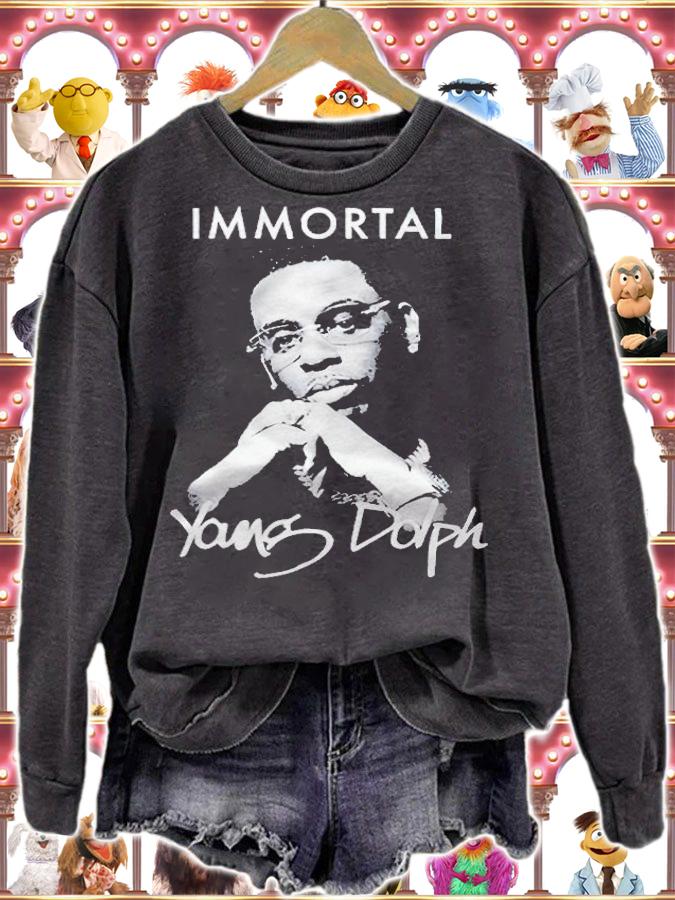 Immortal Young Dolph portrait 2022 T-shirt t-shirt sweatshirt