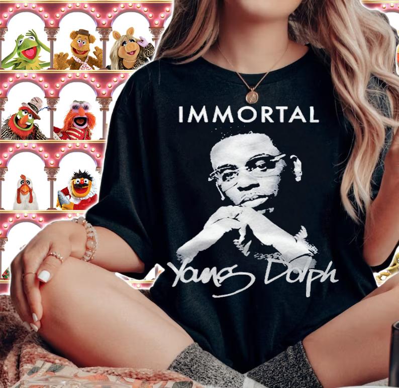 Immortal Young Dolph portrait 2022 T-shirt t-shirt woman shirt