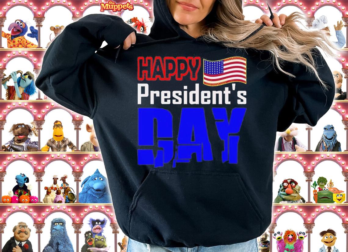 Political Happy Presidents' Day USA Flag T-Shirt t-shirt