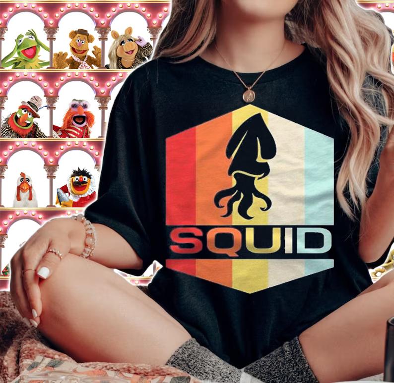 Vintage Squid Octopus Squid Lover Gift Shirt t-shirt woman shirt