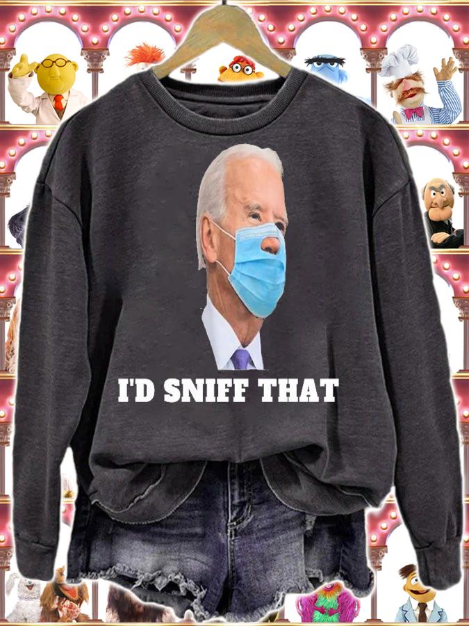 I'd Sniff That Joe Biden Mask Funny T-Shirt t-shirt