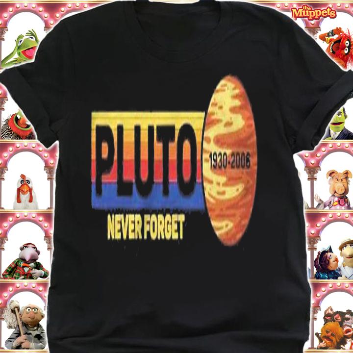 Pluto Never Forget Science Space Retro Shirt t-shirt