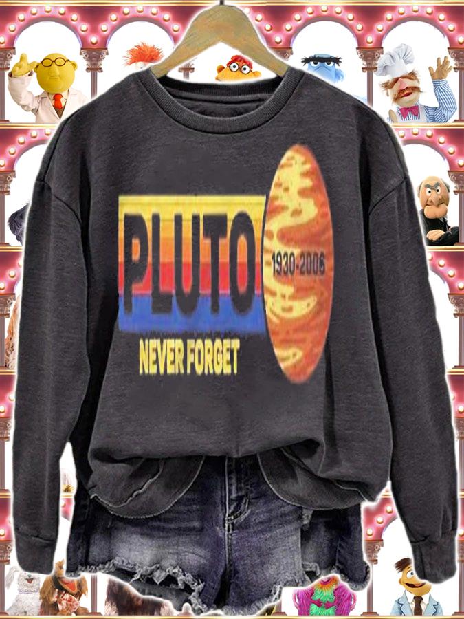 Pluto Never Forget Science Space Retro Shirt t-shirt