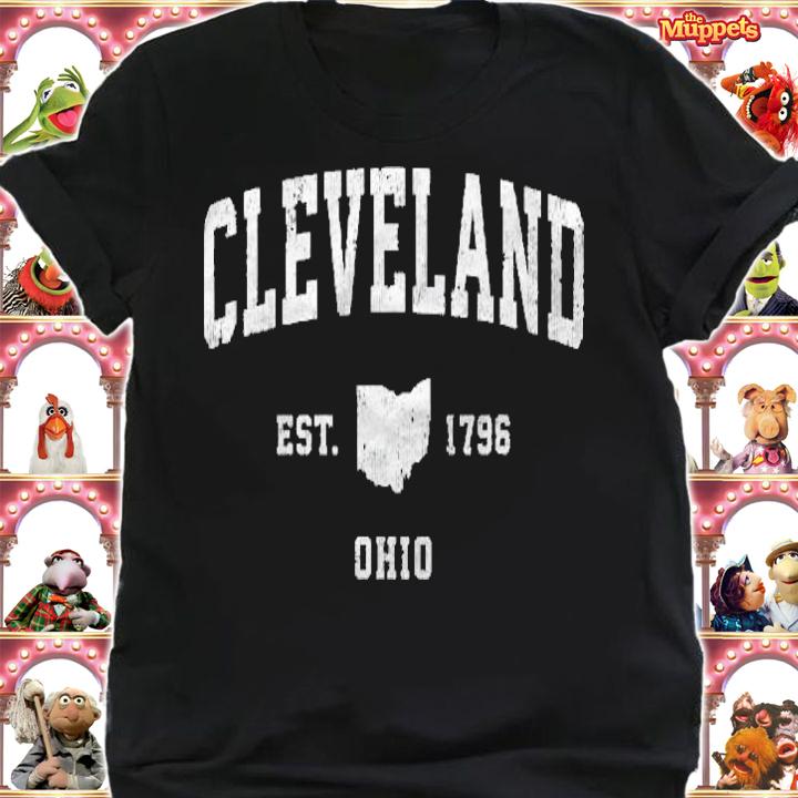 Cleveland Ohio Oh Vintage Athletic Sports Design T-shirt shirt