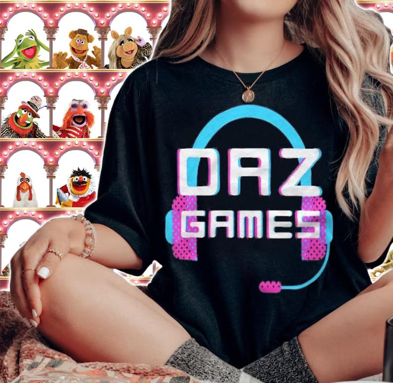 Daz games headphone T-shirt woman shirt