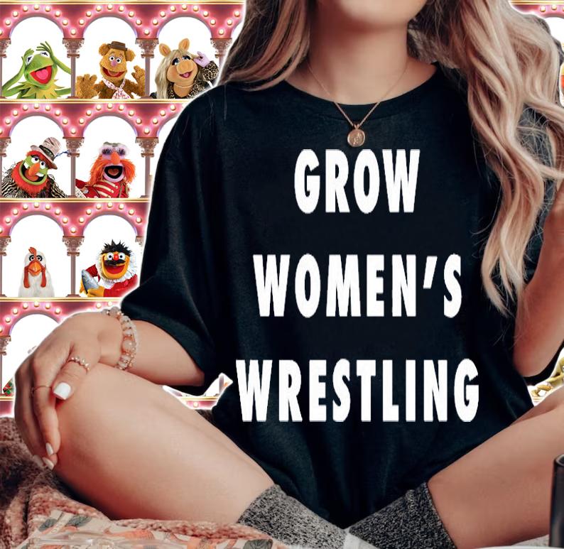 Grow Womens Wrestling Bridge The Divide T-Shirt woman shirt