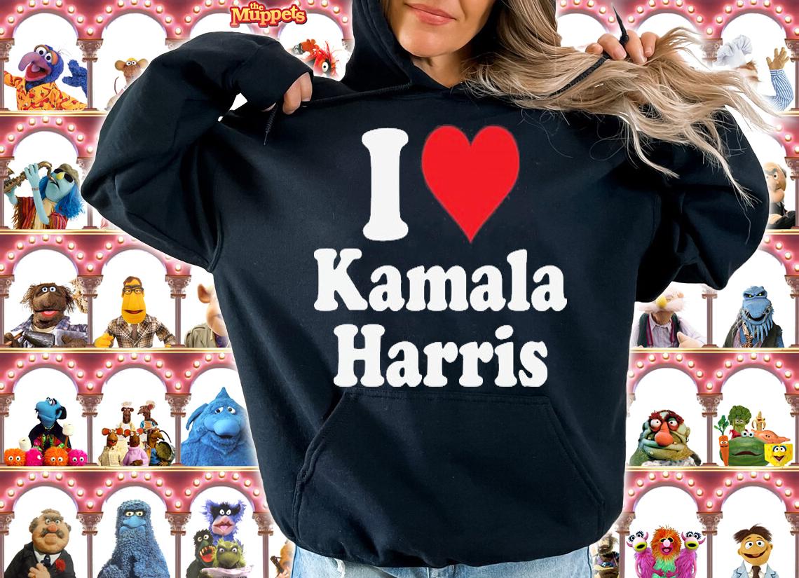 I Love Kamala Pro Democrat Pro Kamala Harris 2024 T-Shirt hoodie
