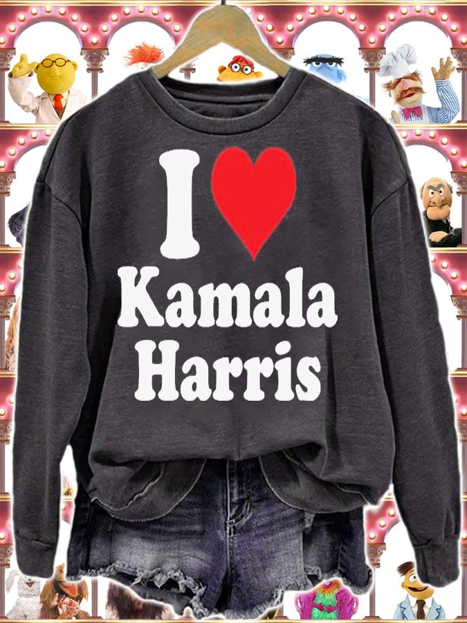 I Love Kamala Pro Democrat Pro Kamala Harris 2024 T-Shirt sweatshirt