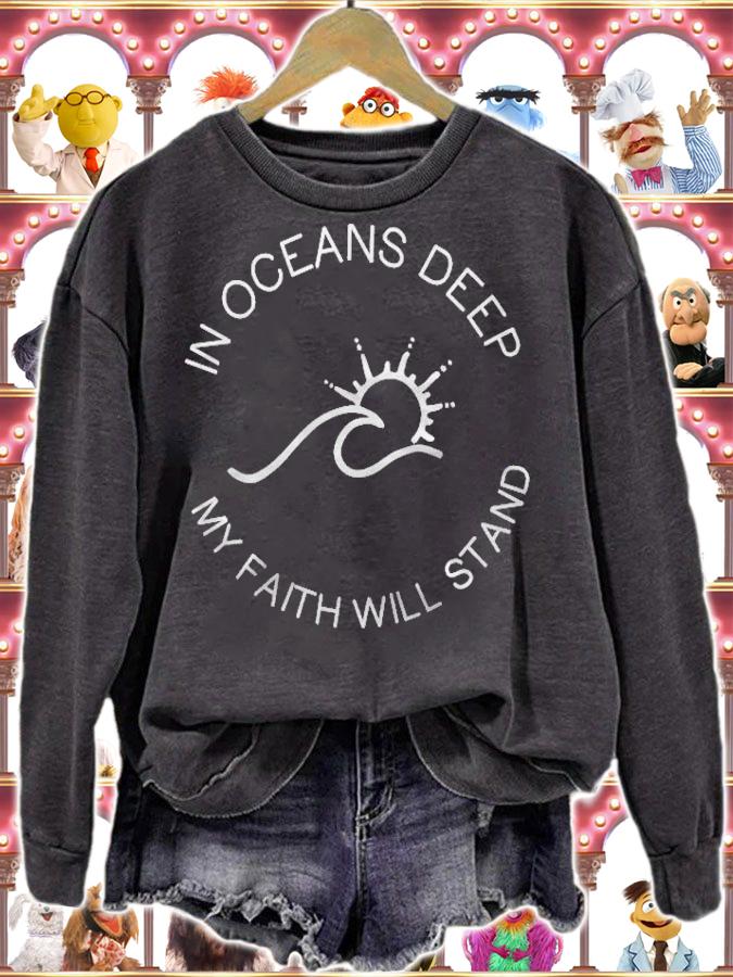 In Oceans Deep My Faith Will Stand Shirt