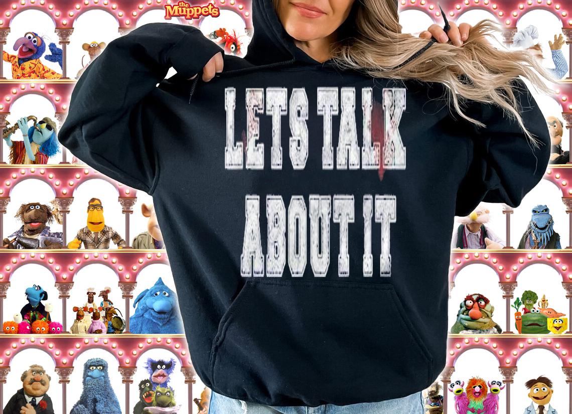 Lets Talk About It Hip Hop Devil Horns Rap Shirt hoodie
