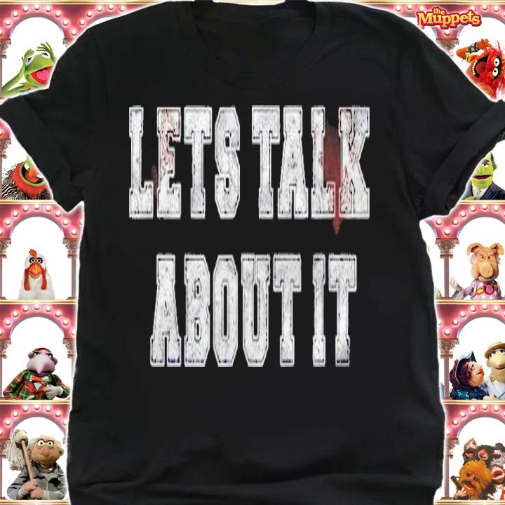 Lets Talk About It Hip Hop Devil Horns Rap Shirt shirt