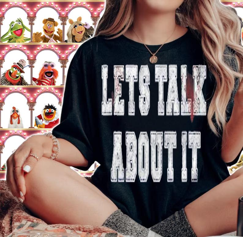 Lets Talk About It Hip Hop Devil Horns Rap Shirt woman shirt
