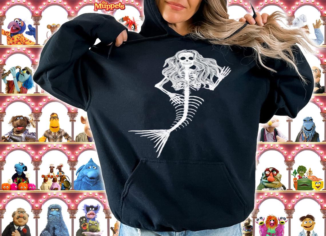 Mermaid Sugar Skull Skeleton Graphic T-Shirt hoodie