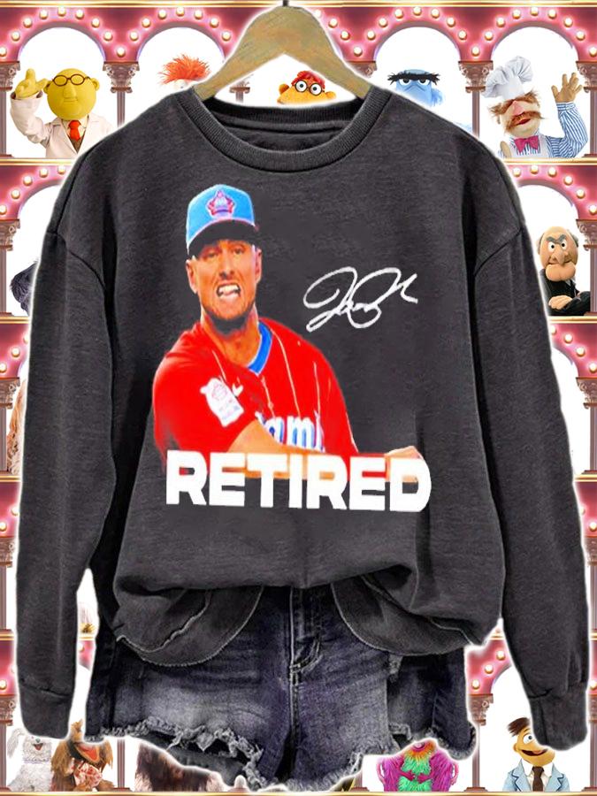 oe Panik Retired MLB Signature T-Shirt sweatshirt