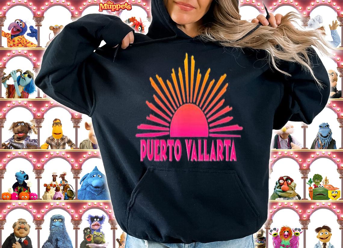 PUERTO VALLARTA Souvenir Gift Sun Sunset Beach T-Shirt hoodie
