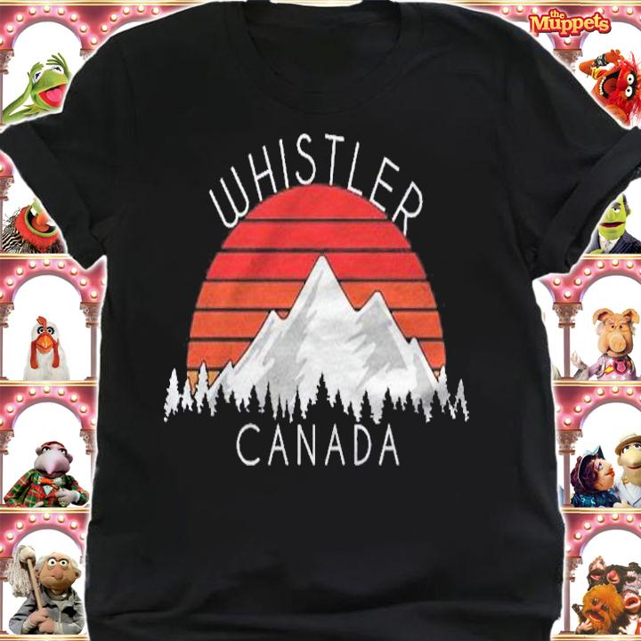 Retro Vintage Whistler, Canada Distressed shirt