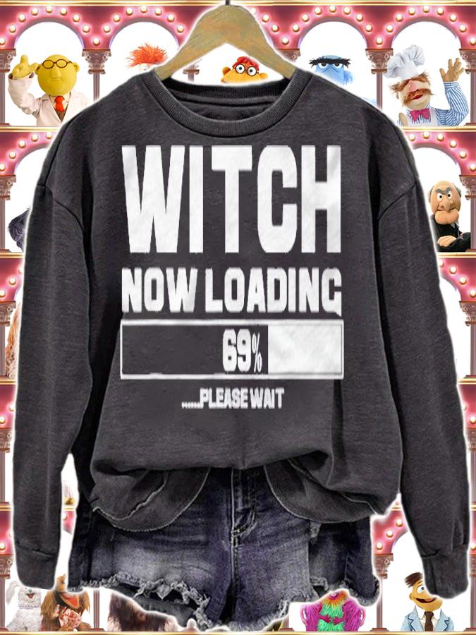 Witch Now Loading Funny Halloween Costume For Women Girl Shirt sweatshirt