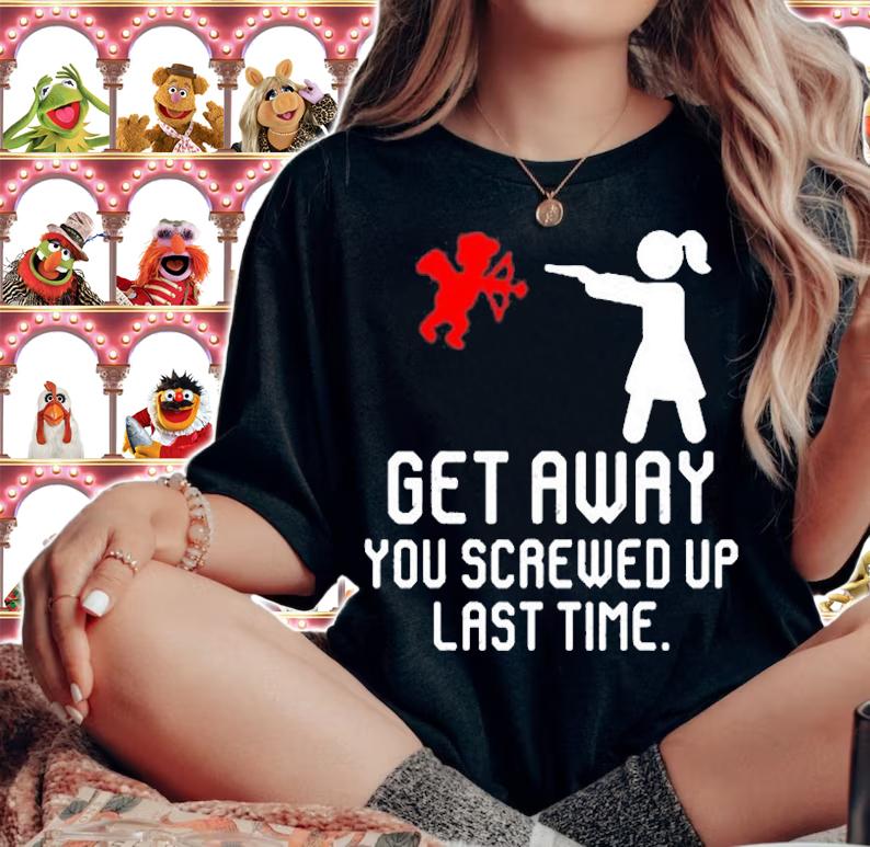 Get Away Cupid Girl You Screwed Up Last Time Anti Valentine's Day T-Shirt woman shirt
