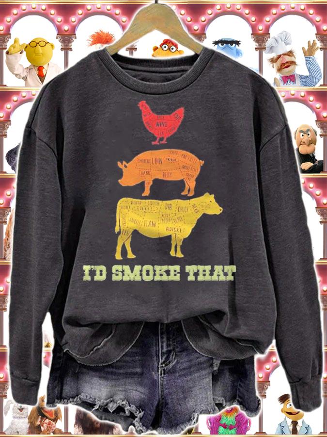 Id Smoke That  Barbecue Bbq Shirt sweatshirt