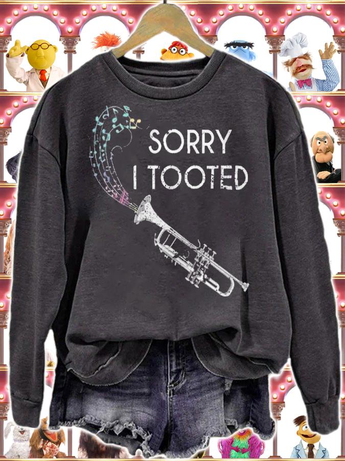 Official sorry I Tootder Funny Trumpeter Marching Band Musician T-Shirt sweatshirt