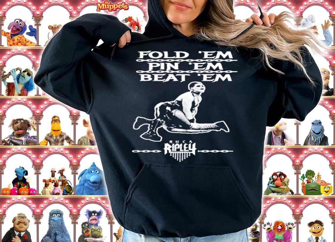 Rhea Ripley's Fold 'Em Pin 'Em Beat 'Em Shirt